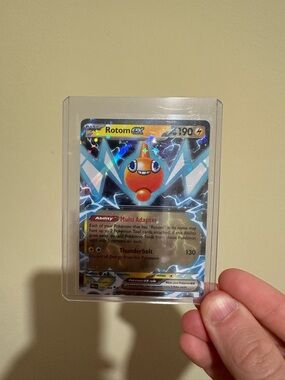 Pokemon Rotom EX Holo Card - Orange, Blue, Silver